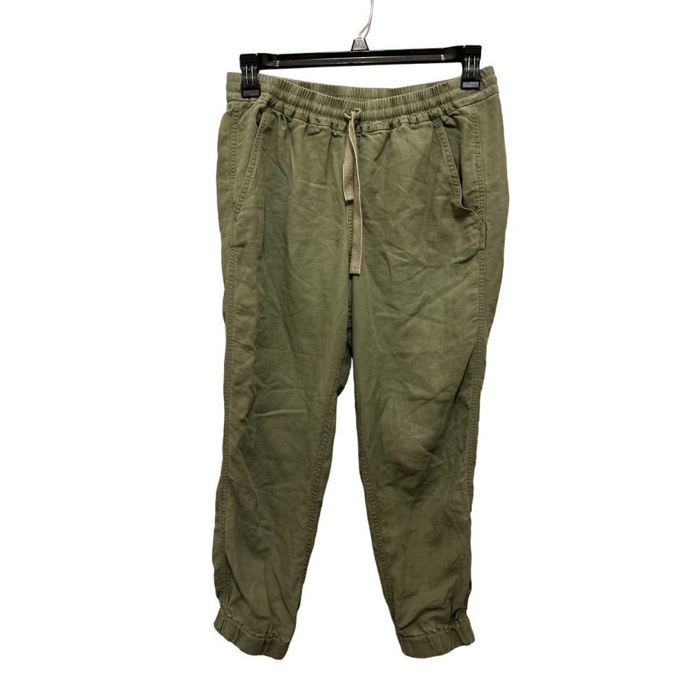 Women's J.Crew Size 6 Pull-up Cotton Pants in Khaki Light Sage